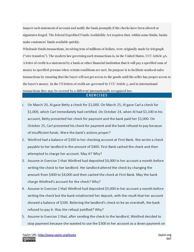 Business Law and the Legal Environment - Page 947